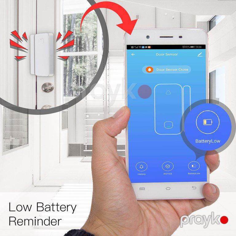 WiFi qapı və pəncərə sensoru Tuya smart home — Ağıllı ev və təhlükəsizlik, Bakı (9)