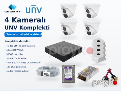 UNV 4-lü kamera dəsti — Bakı