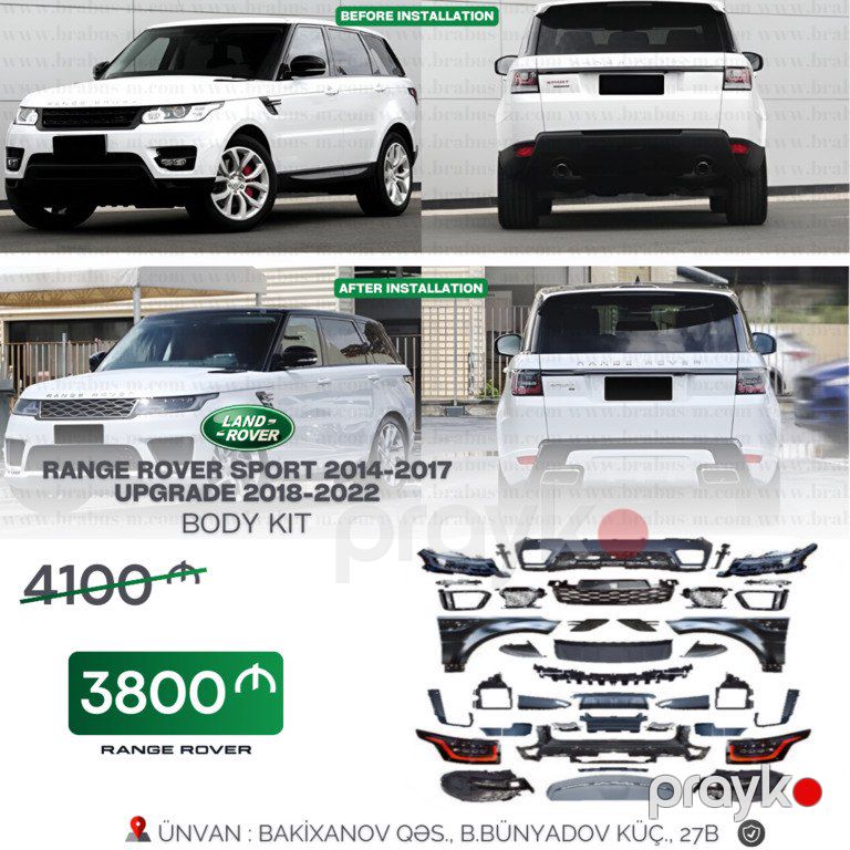 "Range Rover Sport" body kit — Ehtiyat hissələri və aksesuarlar, Bakı