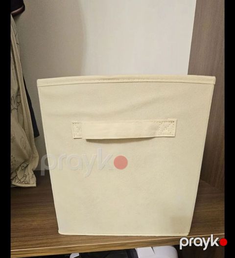 Bej rəngli parça saxlama qutusu, 6 eded 29x29 — Bakı