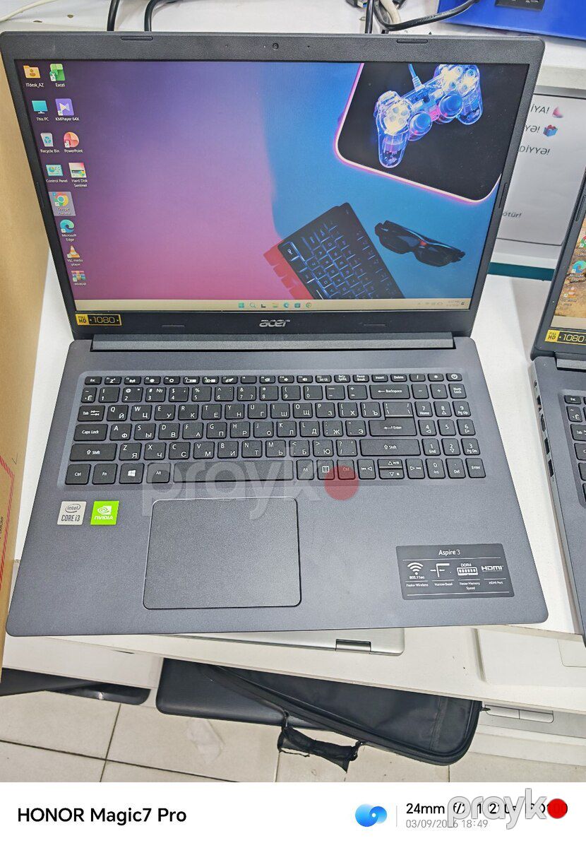 Acer Aspire 3 Core i3 10-cu nəsil, SSD 512GB, RAM 8GB — Noutbuklar, Şəki (3)