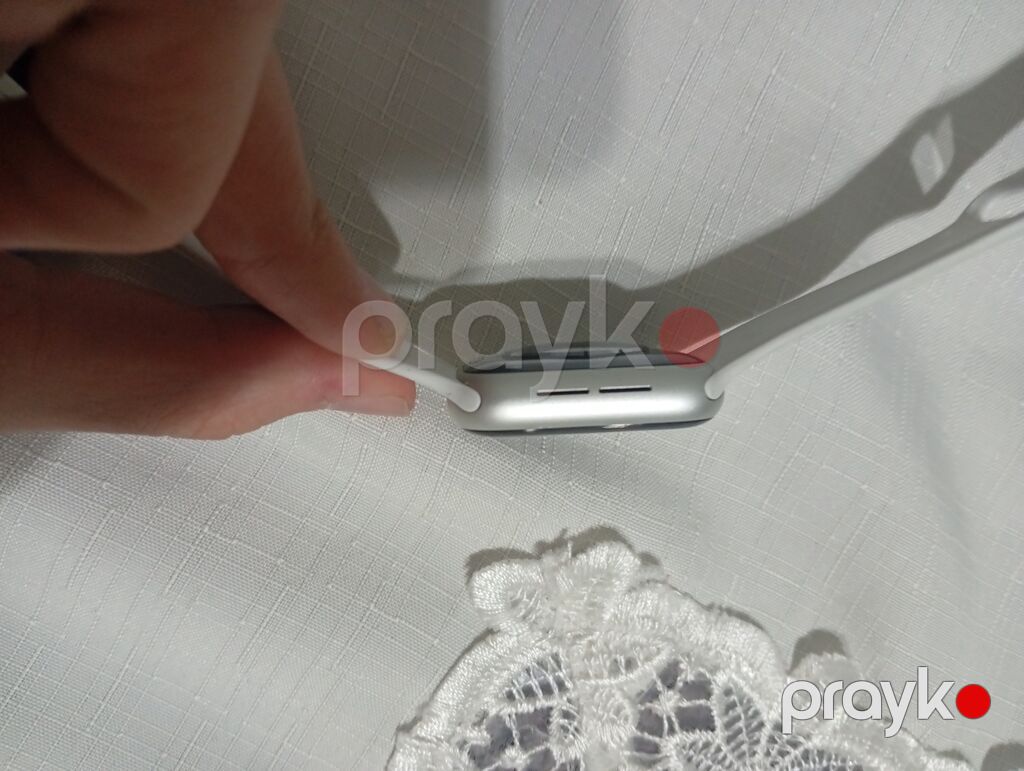 Məhsul: Apple Watch (alüminium korpus, ağ/silicondan qoşula bilən — Ağıllı saatlar, Gəncə (3)