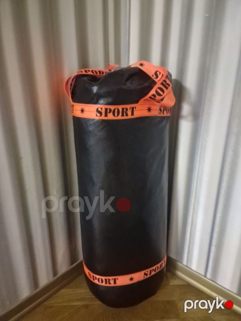 Boks kisəsi / yumruq çantası - Rəng: qara, narıncı “Sport” yazılı — Bakı