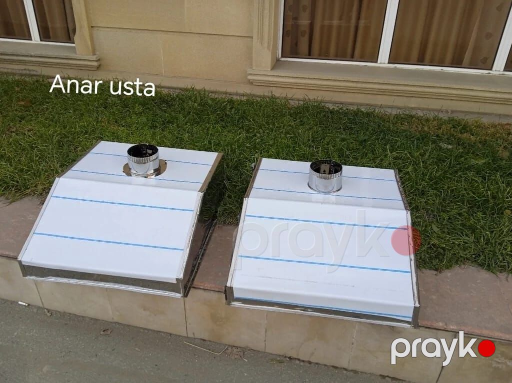 Paslanmayan poladdan mətbəx havalandırma başlıqları və baca sistemləri — Digər, Saray (2)
