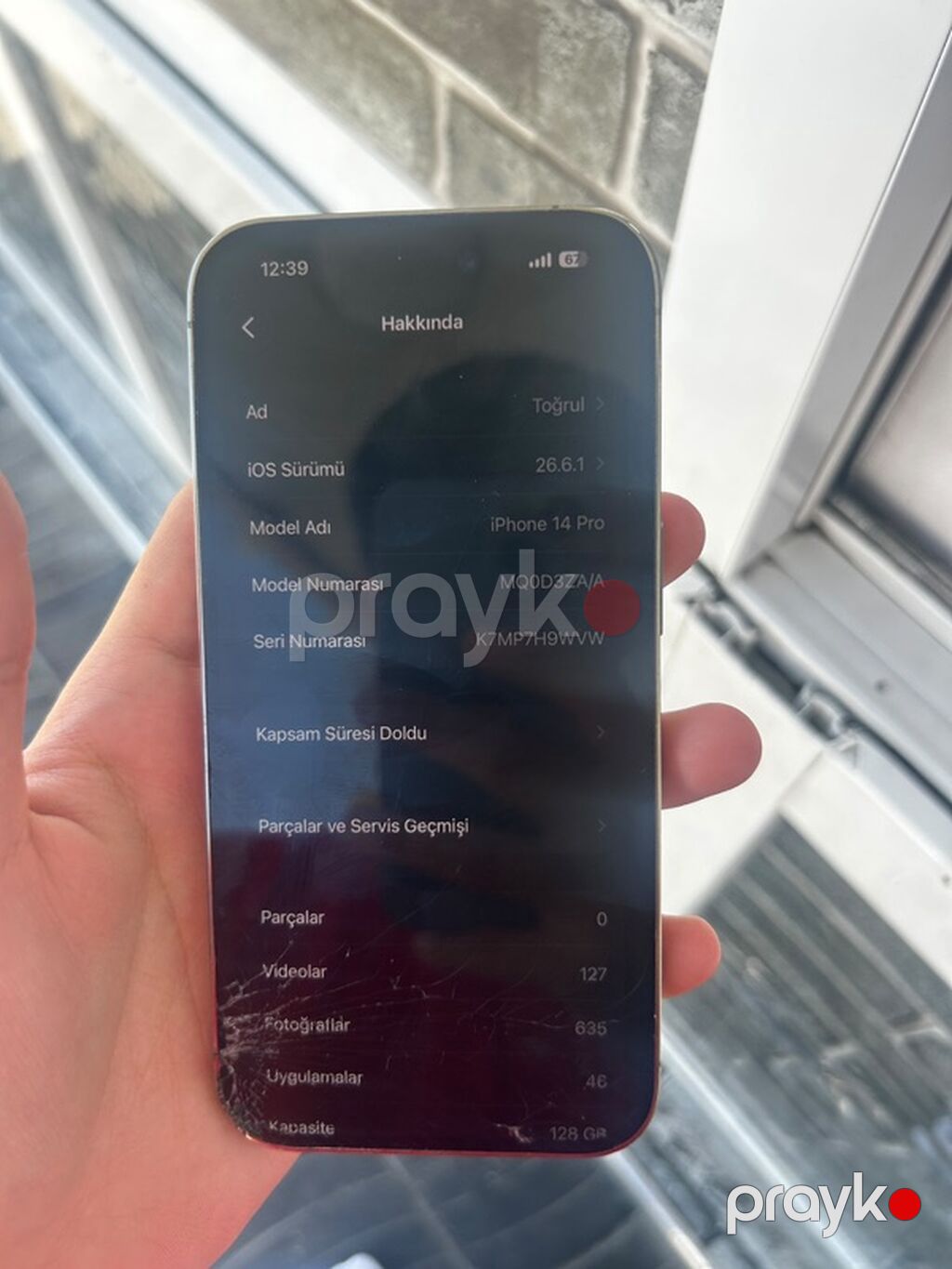 IPhone 15 Pro, White Titanium, Qırıq — Apple iPhone, Bakı (7)