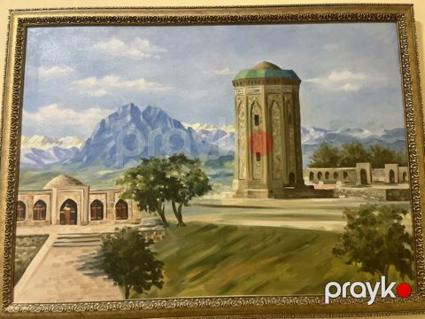 Rəsm əsəri – Naxçıvan mənzərəsi mövzusunda yağlı boya tablo — Bakı