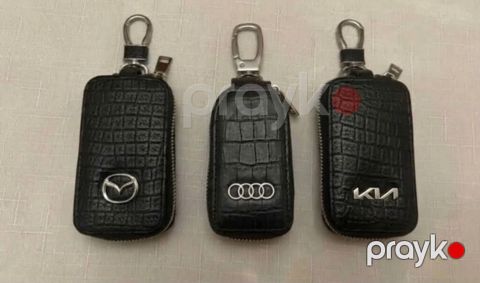 Avtomobil açarı üçün dəri etui/kamera - Material: qara rəngli