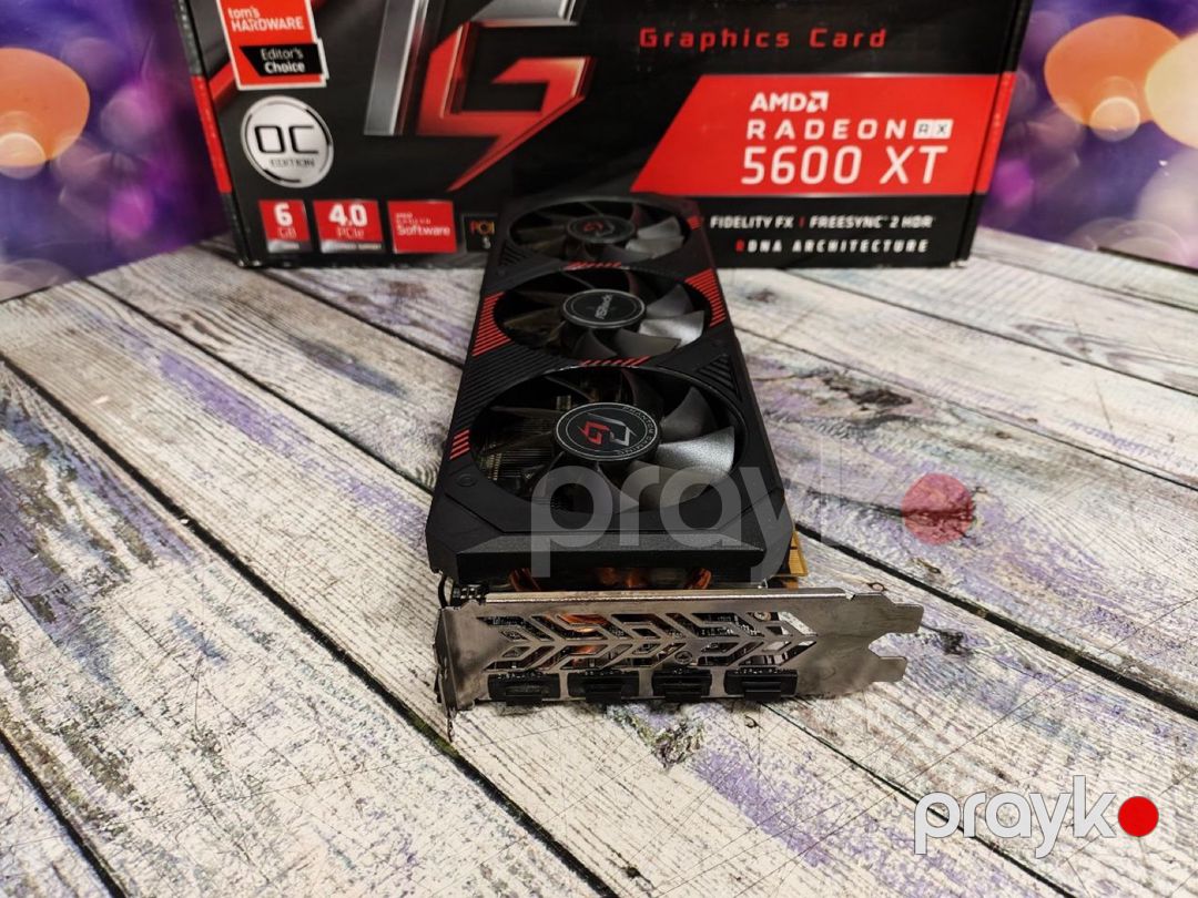 Video kart ASRock RX 5600XT Phantom Gaming 6GB — Kompüterlər və noutbuklar, Bakı (4)