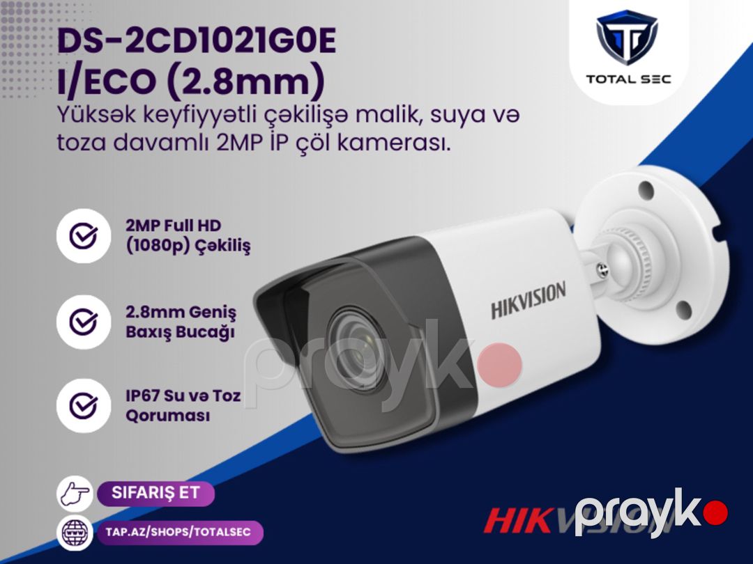 İP kamera dəsti Hikvision 4+1 — Ağıllı ev və təhlükəsizlik, Bakı (3)
