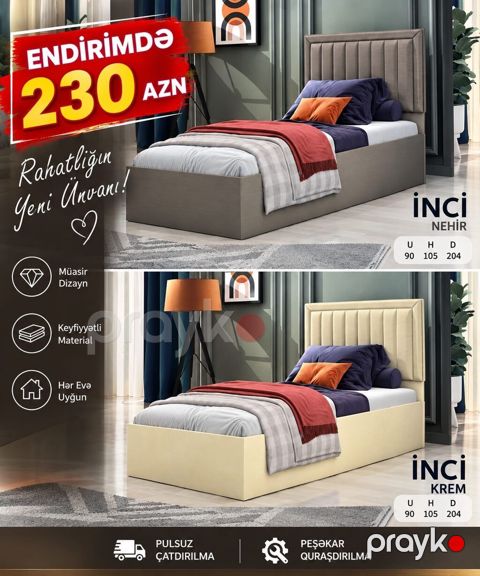 Yeni, Təknəfərlik çarpayı, Matras ilə — Digah