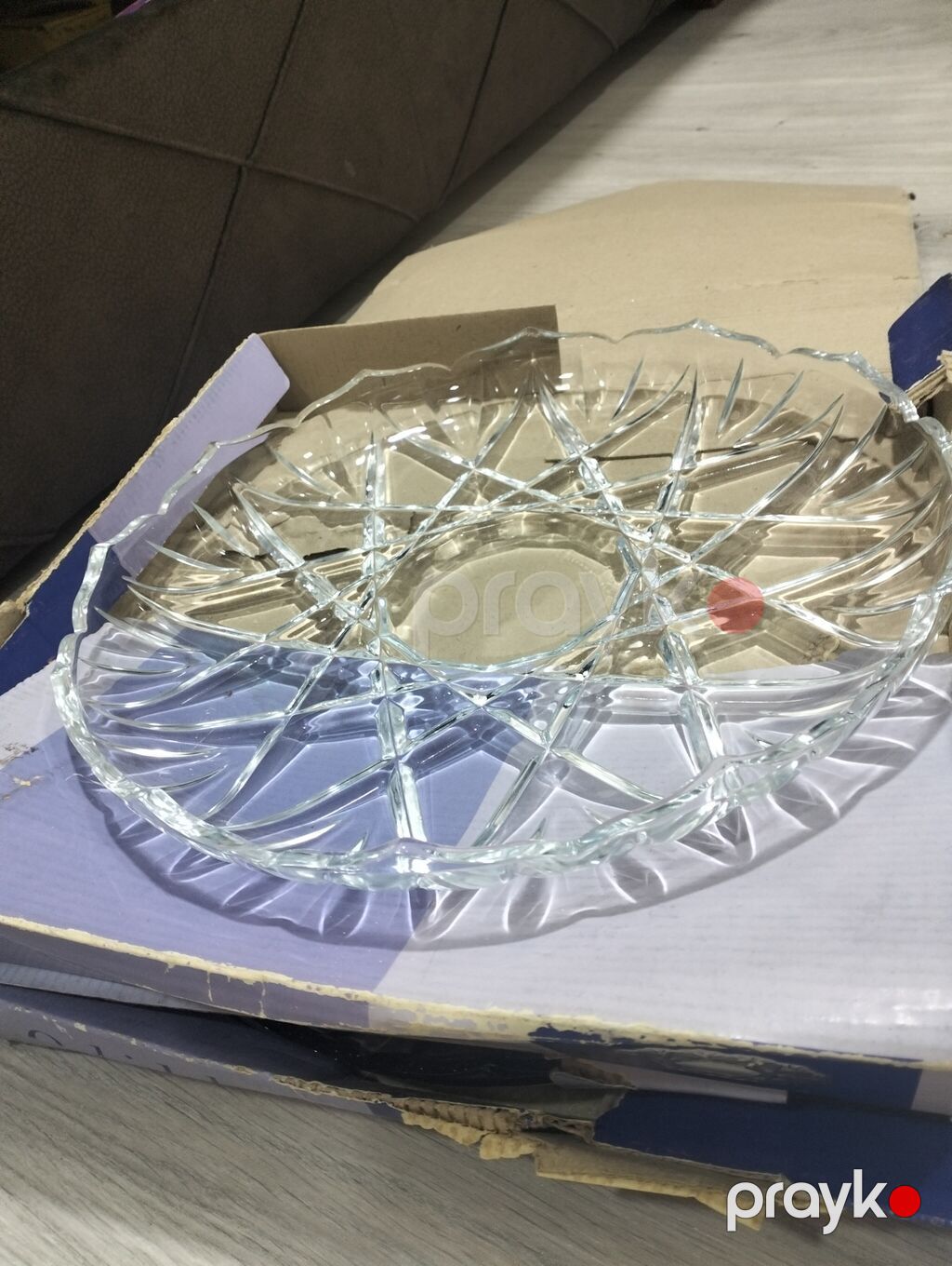 şirniyyat qabı 2 si bir yerde satilir - Material: qalın, şəffaf şüşə — Süfrə qabı, Bakı (2)
