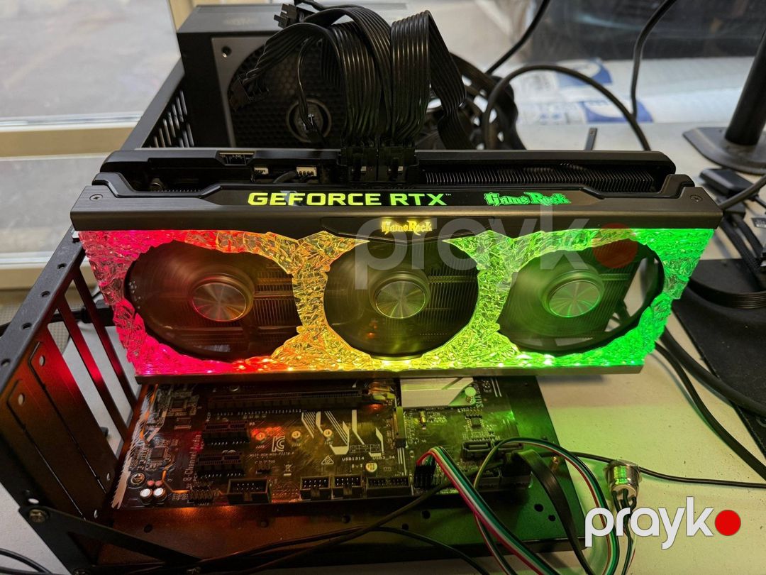 Video kart Palit RTX 3070Ti GameRock 8GB — Kompüterlər və noutbuklar, Bakı (7)