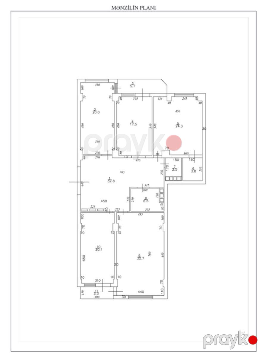 Satılır 4 otaqlı yeni tikili 175 m² — Mənzil, Bakı (2)