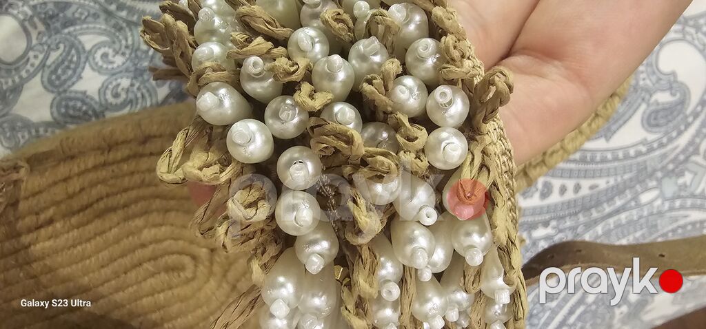 Qadın üçün əl işi yaz sandaleti,tezedi 40 olcu - Material: təbii — Sandal, Bakı (4)