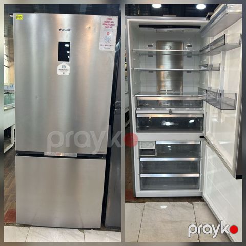 Beko No Frost iki qapılı soyuducu (alt hissədə dondurucu), inox rəng — Digah