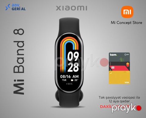 Xiaomi Smart Band 8 Black — Bakı