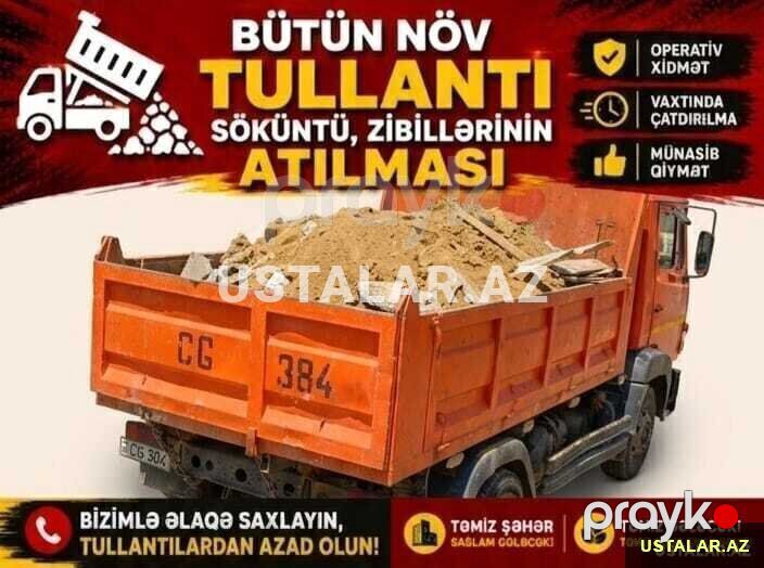 Tullantı söküntü daşınması — Yük daşıma xidmətləri, Bakı