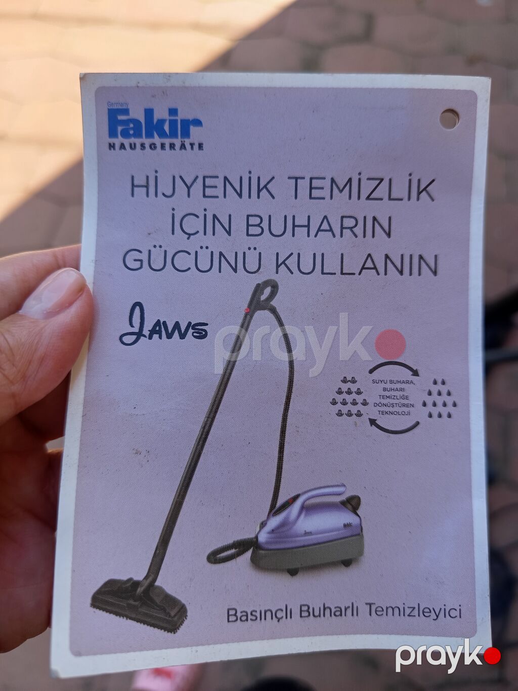 Fakir Jaws basınçlı buharlı təmizləyici - Marka/model: Fakir Jaws — Buxar soxucu, Digah (2)