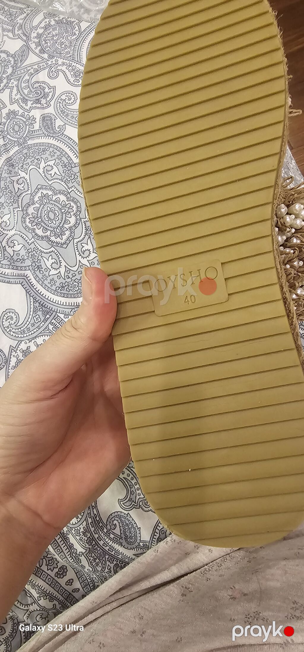 Qadın üçün əl işi yaz sandaleti,tezedi 40 olcu - Material: təbii — Sandal, Bakı (6)