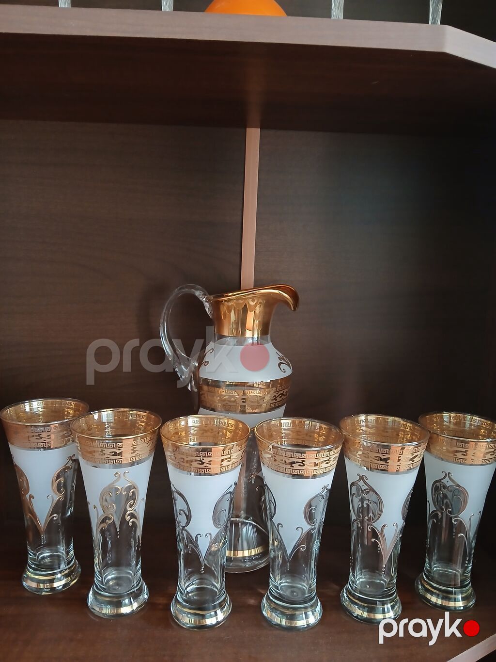 Rəng - Qızılı, Şüşə, 1 l — Süfrə qabı, Lənkəran (2)
