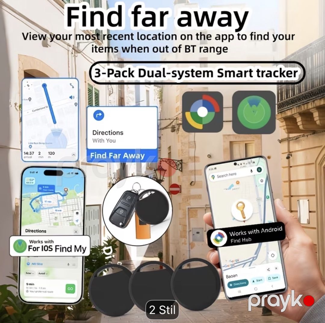 Mini Android Tracker Google Find Hub - Smart Tag 3 paketi — Ağıllı ev və təhlükəsizlik, Sumqayıt (3)