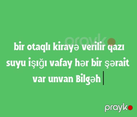 Kirayə mənzil – Bilgəh - 1 otaqlı mənzil - Qaz, su, işıq mövcuddur — Digah