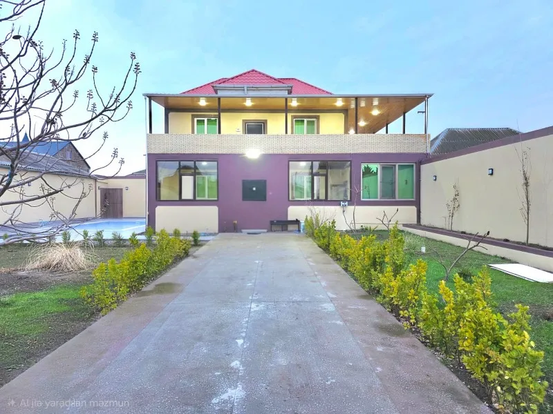 Şağan, 6 otaqlı Həyət evi satılır - 350 m², 2 mərtəbə, 7.1 sot — Ev, villa, Bakı (2)