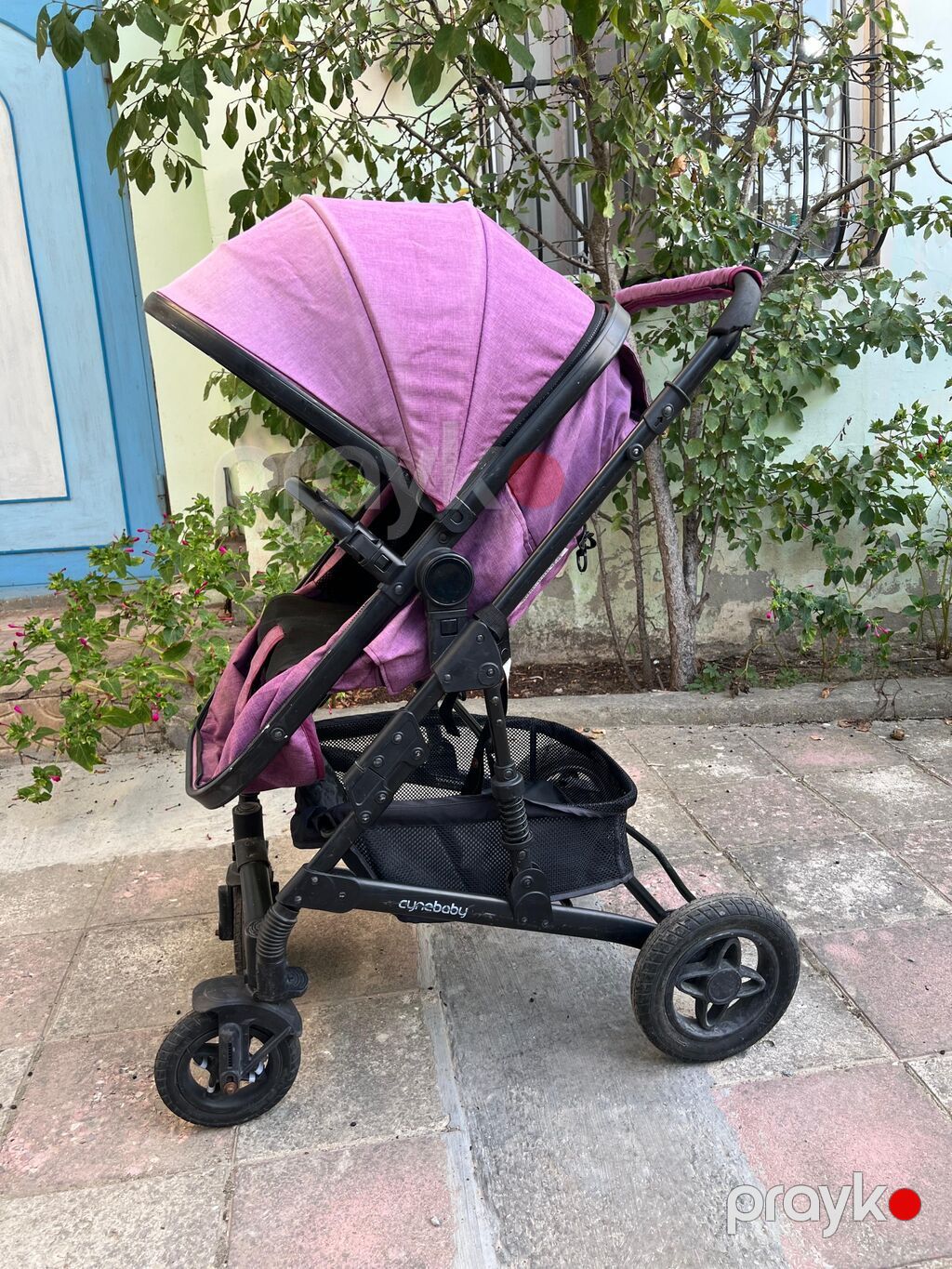 Uşaq arabası – Cynebaby, bənövşəyi rəng Xüsusiyyətlər: - 2-in-1 — Arabalalar, Xaçmaz (5)