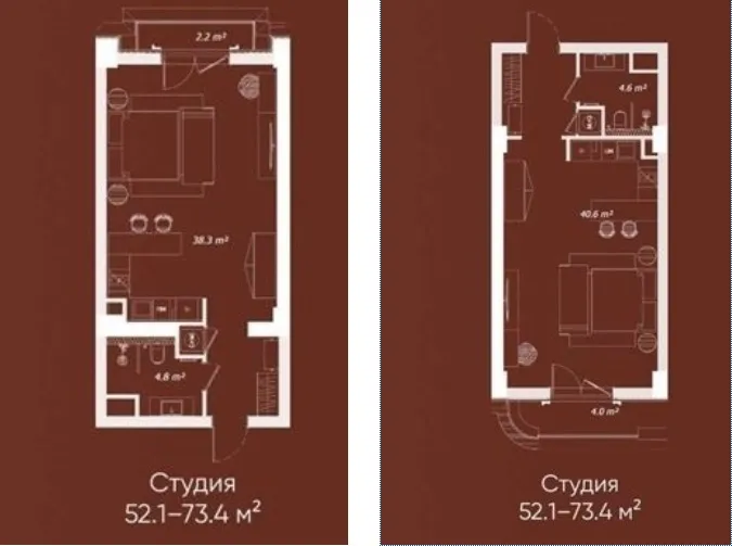 Sea Breeze, 1 otaqlı Yeni tikili satılır - 52 m², 1/8 mərtəbə — Mənzil, Bakı (10)