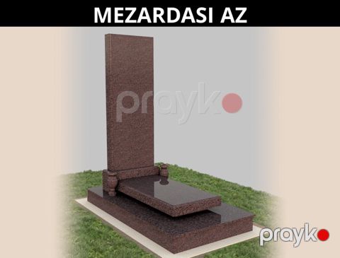 Qırmızı məzar və qəbir daşları — Bakı