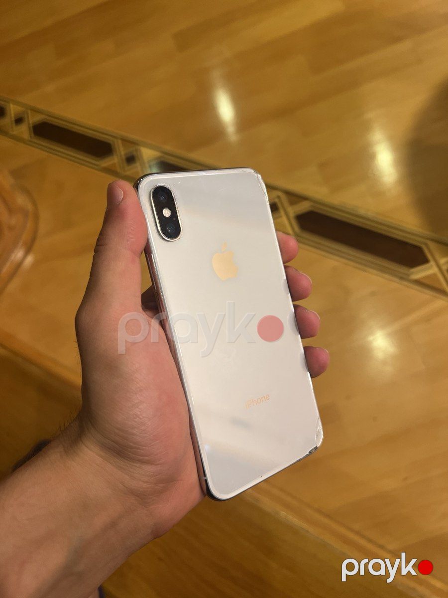 Apple iPhone X Silver 64GB/3GB — Smartfonlar, Bakı (2)