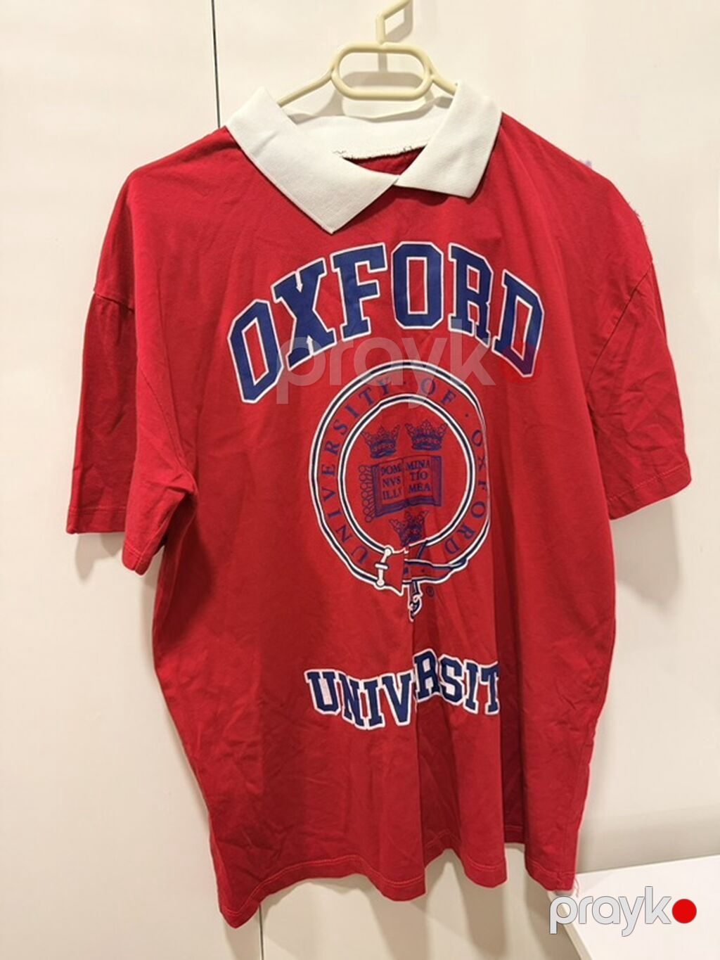 Qırmızı “Oxford University” polo köynəyi S və M razmerinə uygundu — Futbolka və polo, Bakı