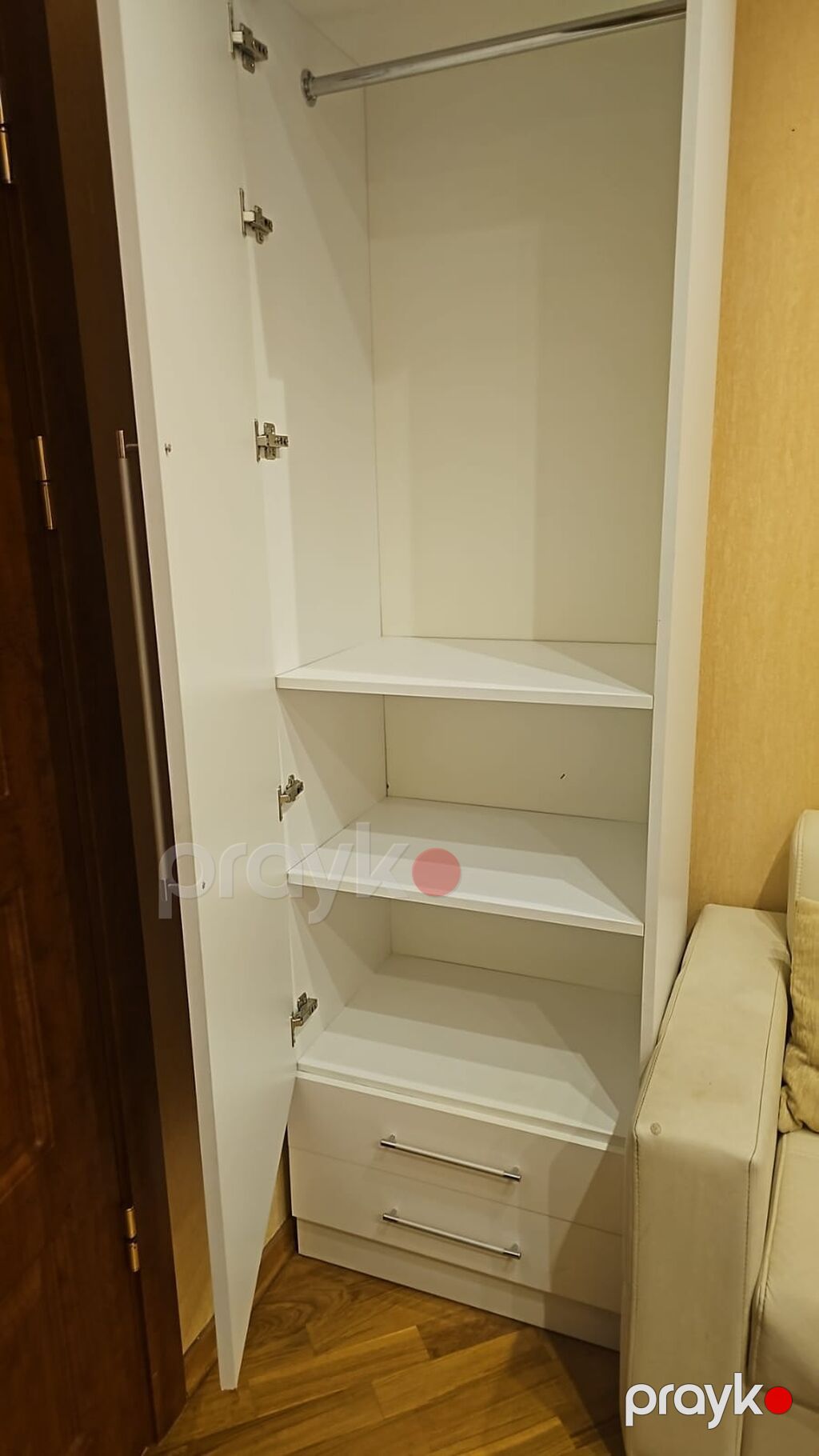 Ağ rəngli saxlanma dolabı və qapaqlı oturacaq-kufer dəsti - Dolab — Şkaflar, Bakı (2)
