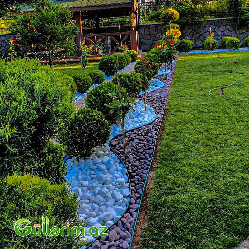 Qazon ayırıcı — Bağ dekorasiyası, Bakı (5)