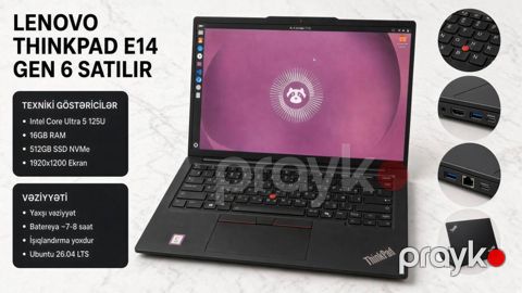 Lenovo ThinkPad E14 Gen 6 Core Ultra 5 125U 16GB 512GB SSD — Qusar