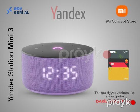 Ağıllı dinamik "Yandex Station Mini 3 Purple" — Bakı