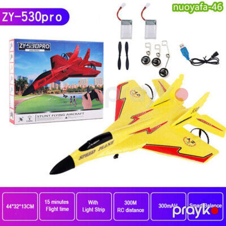Uzaqdan idarəetmə qırıcı təyyarə planer EPP köpük təyyarə oyuncağı "RC ZY-530 2.4G" — Oyuncaqlar, Bakı (12)