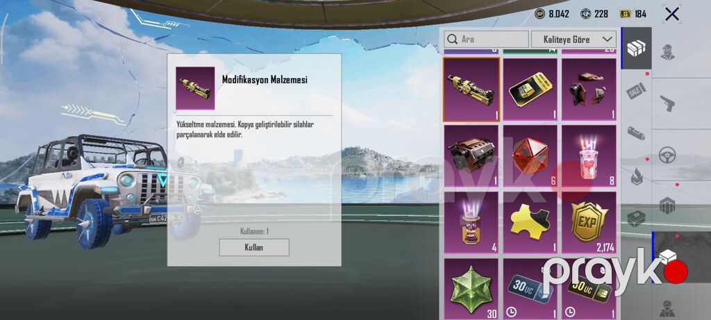 Pubg Mobile hesabı – elit kolleksiyalı və laboratoriya silahı - UID — Şəxsi əşyalar, Masazır (4)