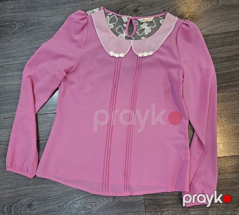 Qadın köynəyi – çəhrayı, uzunqol, şifon tipli yüngül parça — Digah