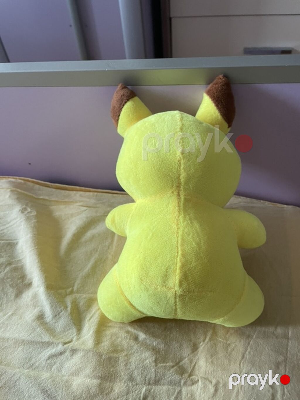 Pikachu üslubunda geyimli yumşaq ayı oyuncağı - Rəng: parlaq sarı, ağ — Yumşaq oyuncaqlar (2)