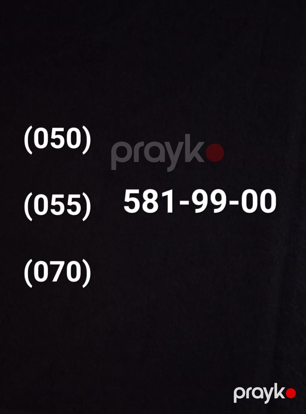 Xüsusi mobil nömrə kombinasiyası: 581-99-00 - Prefix seçimləri: 050 — Sim kartlar, Bakı