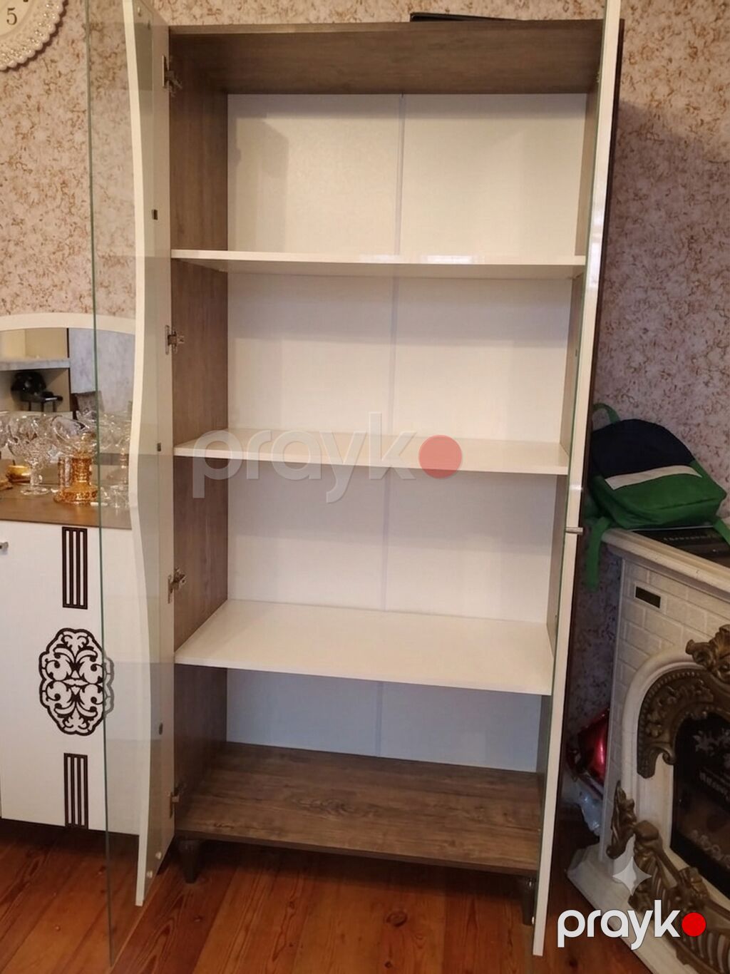 Şüşəli dolab vitrini, İşlənmiş, Ödənişli çatdırılma — Vitrini, Bakı (4)