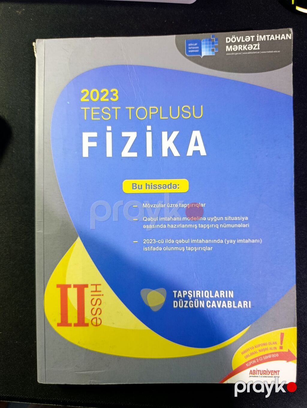 1 və 2ci hissə 2023 Fizika test topluları. Səliqəli vəziyyətdədirlər — Kitablar, Xırdalan (3)