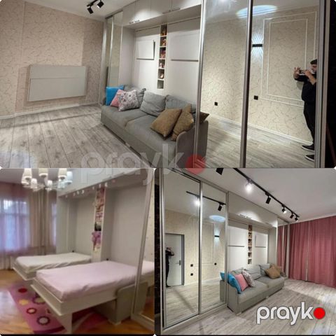 Transformerdi 2 çarpayısı tək nəfərlik.boydan boya güzgü və stol — Bakı