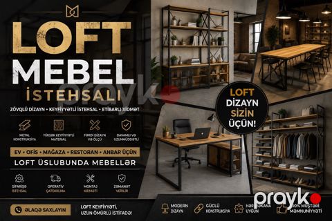 Loft mebel sifarişi — Bakı