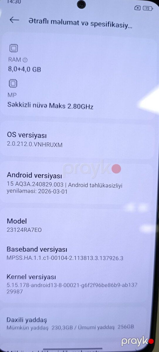 Xiaomi Redmi Note 13 Midnight Black 256GB/8GB — Smartfonlar, Bakı (4)