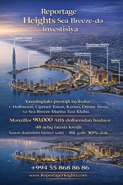 Nardaran, 1 otaqlı Yeni tikili satılır - 30 m², 4/27 mərtəbə — Mənzil, Bakı (3)