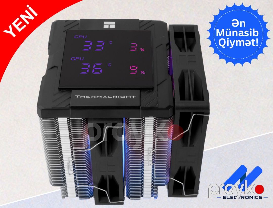 Cpu Cooler thermalrıght assassın peerless 120 dıgıtal argb Black — Kompüterlər və noutbuklar, Bakı (3)
