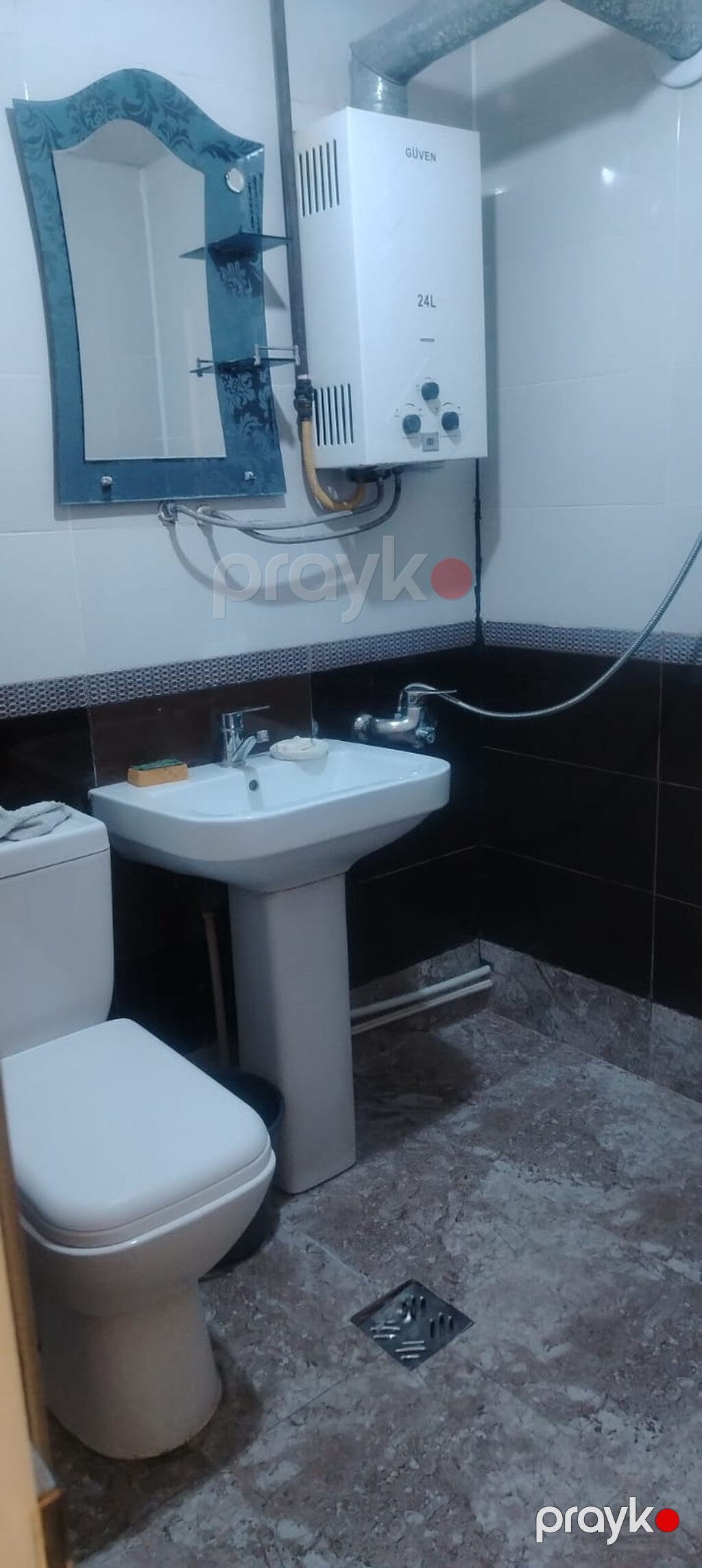 Kirayə üçün 1 otaqlı mənzil – dəhliz və mətbəx görüntüləri Təsvir — Mənzil, Bakı (7)