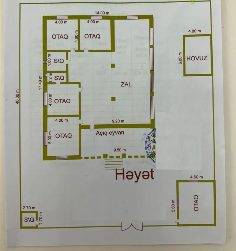 Nardaran, 5 otaqlı Həyət evi satılır - 269 m², 1 mərtəbə, 12 sot — Ev, villa, Bakı (4)